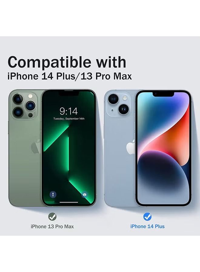 IAF 2 pack blitzby privacy screen protector for  iPhone 14 Plus/13 Pro Max 6.7 inch Black - Image 2