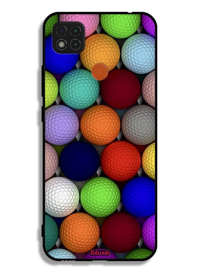 Tolwak Xiaomi Redmi 10A Protective Case Cover Balls Abstract Art - Image 2