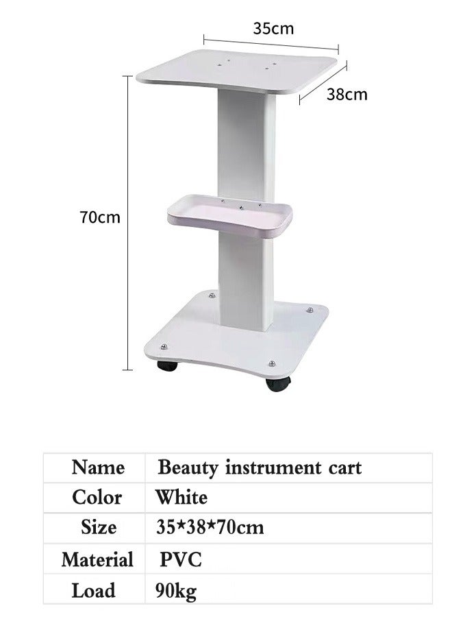 Generic Beauty Salon Trolley Cart, Aluminum Alloy Salon Spa Rolling Trolley Stand Mobile Cart with Wheel  - Image 2