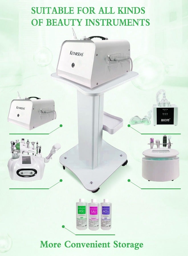 Generic Beauty Salon Trolley Cart, Aluminum Alloy Salon Spa Rolling Trolley Stand Mobile Cart with Wheel  - Image 3