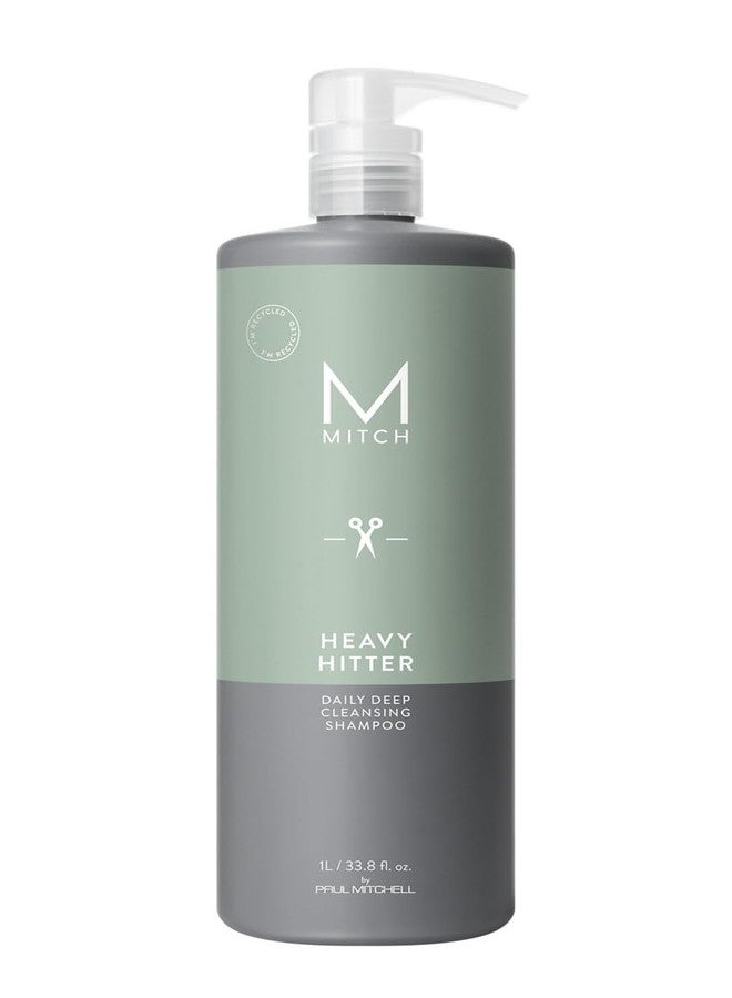 MITCH by Paul Mitchell Heavy Hitter Daily Deep Cleansing Shampoo for Men, For All Hair Types, 33.8 fl. oz. - Image 1