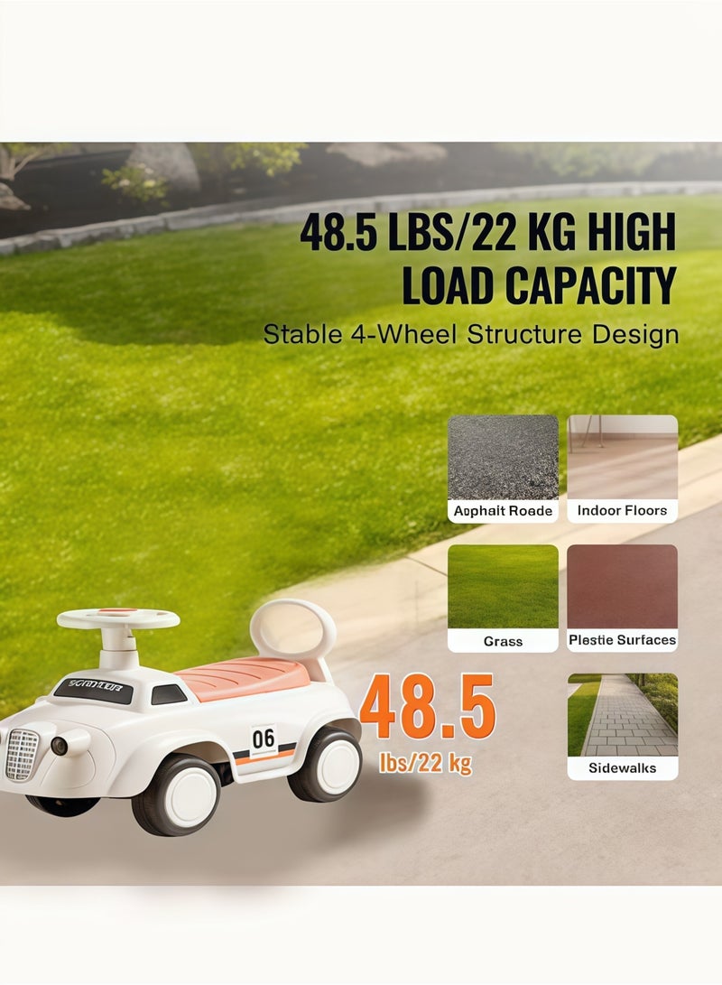 XiuWoo Push Ride-on Car - A licensed ride-on car can be used as a pushchair or walk-behind，Baby Balance Bike Toys for 12-36 Months Kids Toy Boy and Girls Gifts Toddler Baby Ride on Car No Pedal with Music Steering, Horn & Under Seat Storage（Blue） - Image 3