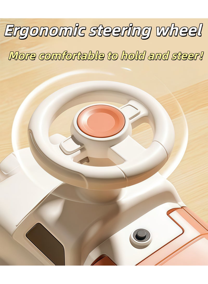 XiuWoo Push Ride-on Car - A licensed ride-on car can be used as a pushchair or walk-behind，Baby Balance Bike Toys for 12-36 Months Kids Toy Boy and Girls Gifts Toddler Baby Ride on Car No Pedal with Music Steering, Horn & Under Seat Storage（Blue） - Image 4