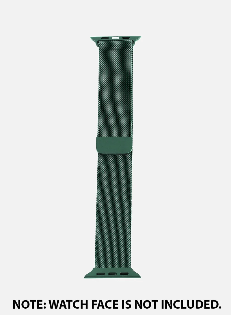 Haute Sauce  Solid Casual Mesh Strap Alloy Apple Watch Strap | 42mm/44mm/45mm for Women | Best Price UAE