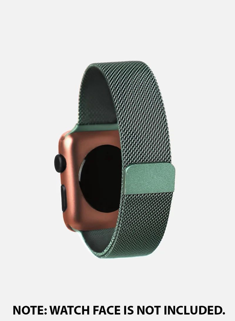 Haute Sauce  Solid Casual Mesh Strap Alloy Apple Watch Strap | 42mm/44mm/45mm for Women | Best Price UAE