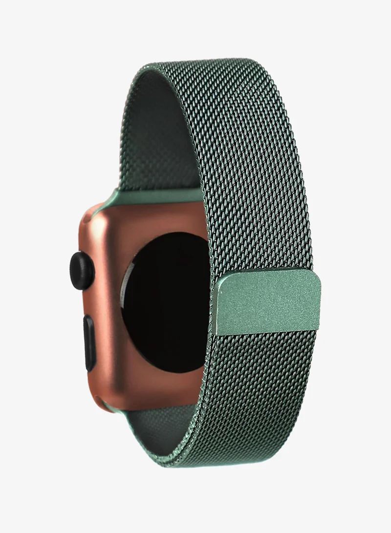 Haute Sauce  Solid Casual Mesh Strap Alloy Apple Watch Strap | 42mm/44mm/45mm for Women | Best Price UAE
