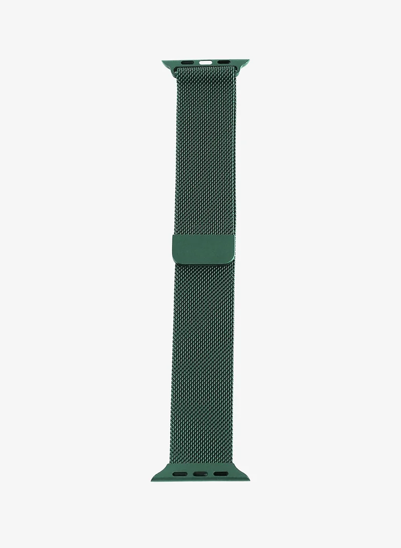 Haute Sauce  Solid Casual Mesh Strap Alloy Apple Watch Strap | 42mm/44mm/45mm for Women | Best Price UAE