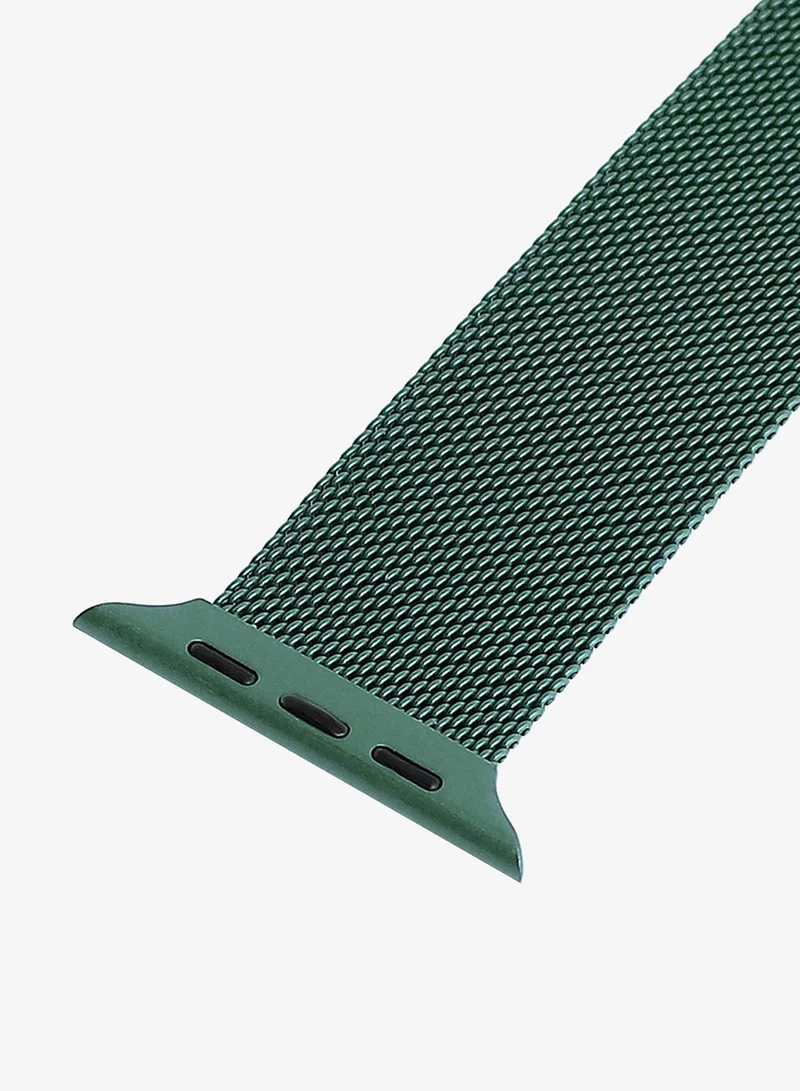 Haute Sauce  Solid Casual Mesh Strap Alloy Apple Watch Strap | 42mm/44mm/45mm for Women | Best Price UAE