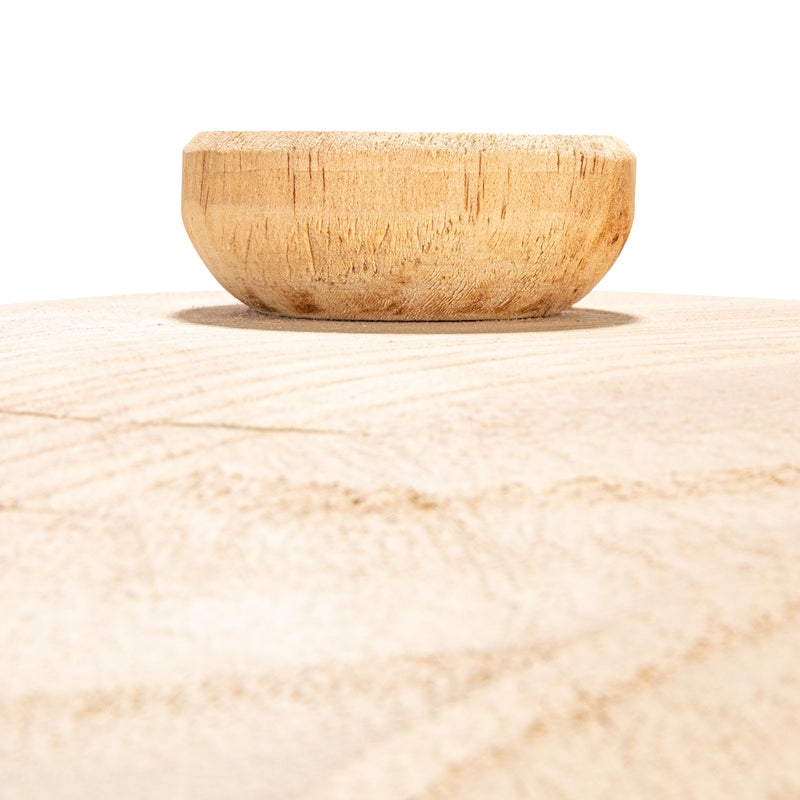 Creative Co-op Decorative Natural Paulownia Wood Container with Lid - Image 3