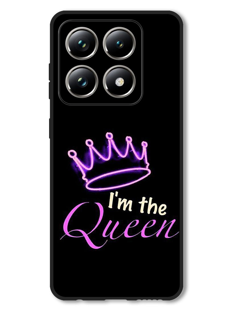 Theodor Case Compatible with Xiaomi 14T Protection Shockproof Bumper Cover I Am The Queen - Image 1