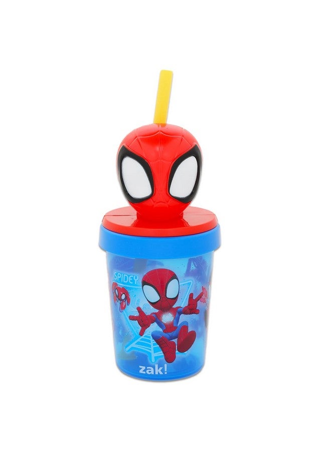 SPIDERMAN Spidey and His Amazing Friends Sippy Cup Set for Kids - Spiderman Drinking Cups Bundle with 2 Spidey BPA-Free, Sippy Cups with Lid and Straw Plus Stickers for Toddlers | Spidey and Friends Sippy Cups - Image 3