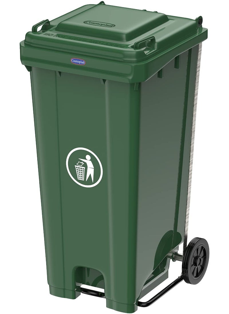 Cosmoplast Cosmoplast 120L Industrial Waste Bin with Wheels 