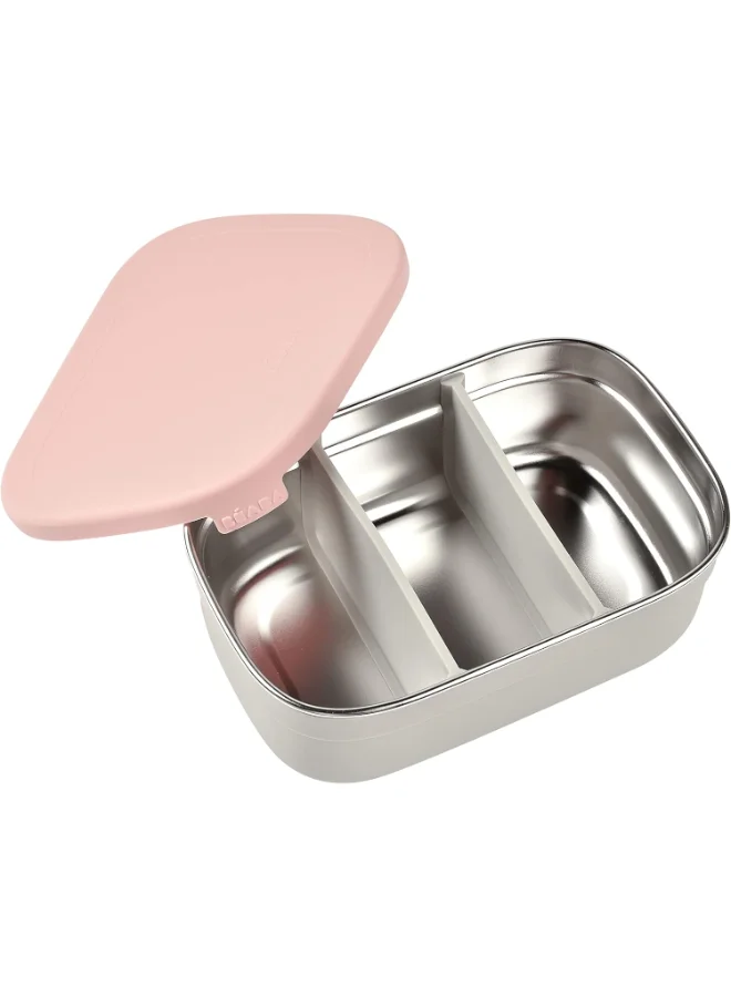 BEABA Stainless Steel Lunch Box Velvet Grey /Dusty Rose