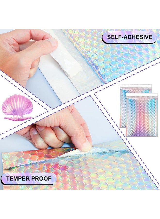 Visen Holographic Bubble Mailers 8.5X12 Inch25 Pcs Metallic Bubble Mailerspoly Padded Envelopesself Seal Waterproof Shipping Bagsglamour Bubble Envelopes For Mailing Packaging Small Business - Image 4