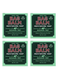 Bag Balm Bar Soap, Mega Moisturizing, Rosemary Mint, 3.9Oz Per Bar (4 Pack)  - Image 1