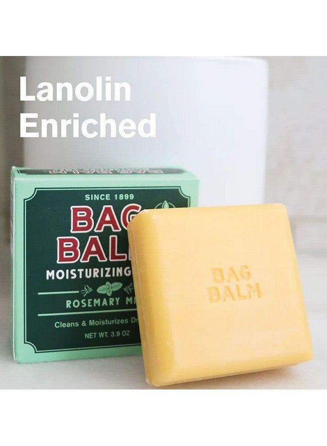Bag Balm Bar Soap, Mega Moisturizing, Rosemary Mint, 3.9Oz Per Bar (4 Pack) - Image 3