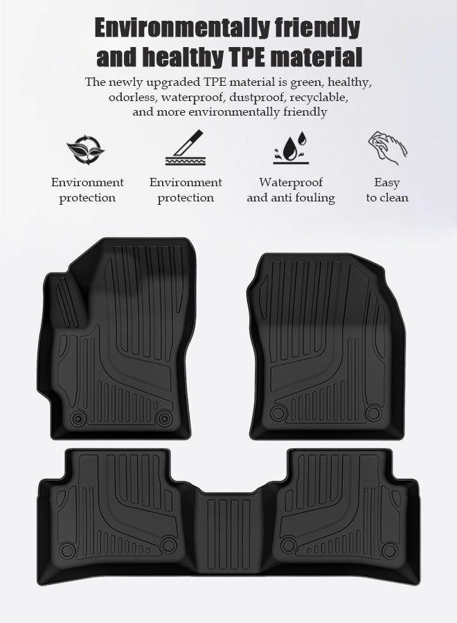 Car mat, suitable for Toyota Corolla hybrid, 2019-2025 model, material: TPE wear-resistant, waterproof, easy to clean, high-end. - Image 3