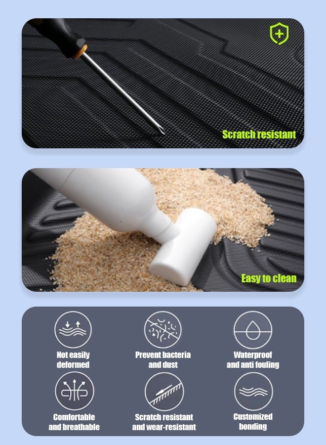 Car mat, suitable for Toyota Corolla hybrid, 2019-2025 model, material: TPE wear-resistant, waterproof, easy to clean, high-end. - Image 5