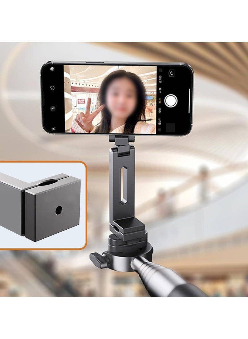 TIGER Portable MagSafe Phone Holder Airplane Phone Mount for Travel Aluminum Magnetic Cell Phone Holder 180° Plus 360° Double Rotation. - Image 1