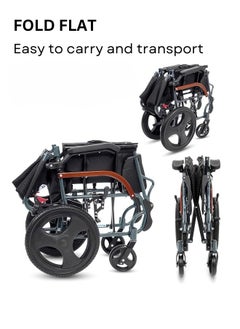 STARMED STARMED HEAVY DUTY  WHEEL CHAIR- Foldable -Easy To Carry - Durable  - Image 5
