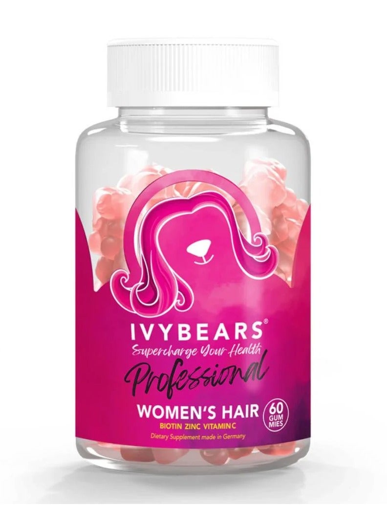 Ivy Bears Hair Vitamins for Women Professional 60 Gelatin Tablets