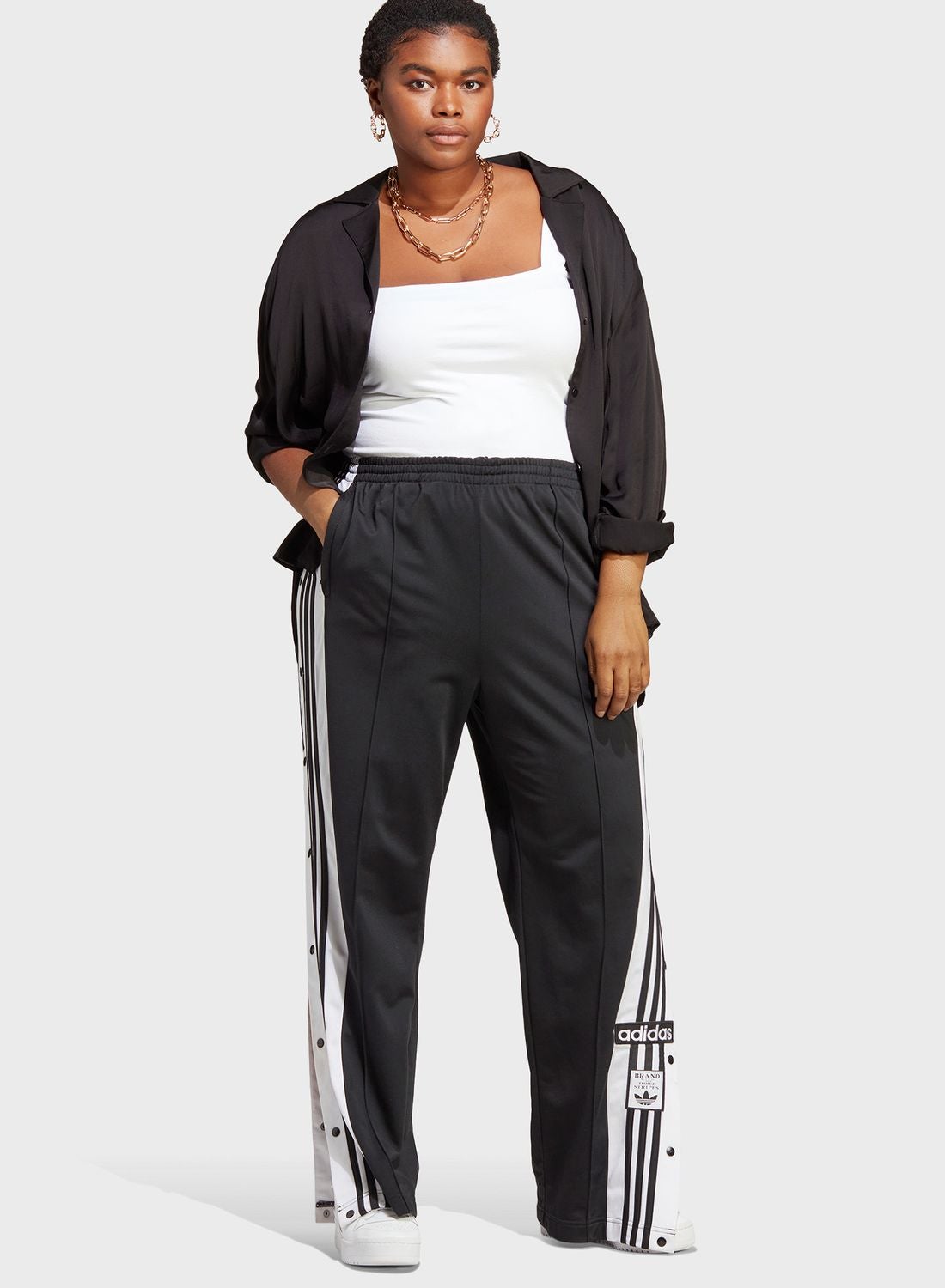 adidas press stud pants