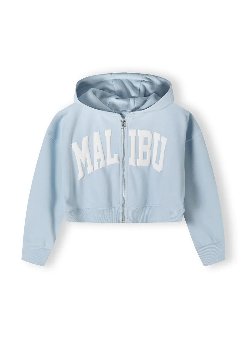 MINOTI Kids Girls Tracksuit Set with Printed Hoodie and Wide-Leg Pants