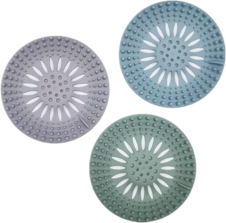 PRAYAS Hair Catcher Drain, Sink Drain Strainer Silicone Tube Drain Hair Catcher Stopper Drain Protector for Bathroom, Bathtub and Kitchen,(Pack of 3) - Image 1