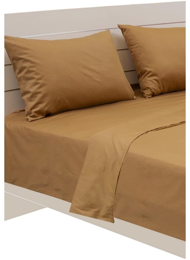 Hotel Linen Klub Hotel Linen Klub Double Duvet Cover -1 Piece- 180 Thread Count 100% Cotton Percale, Size: 205 x 245 cm, Crafted for Ultimate Comfort and Restful Sleep Experience, Bronze  - Image 4