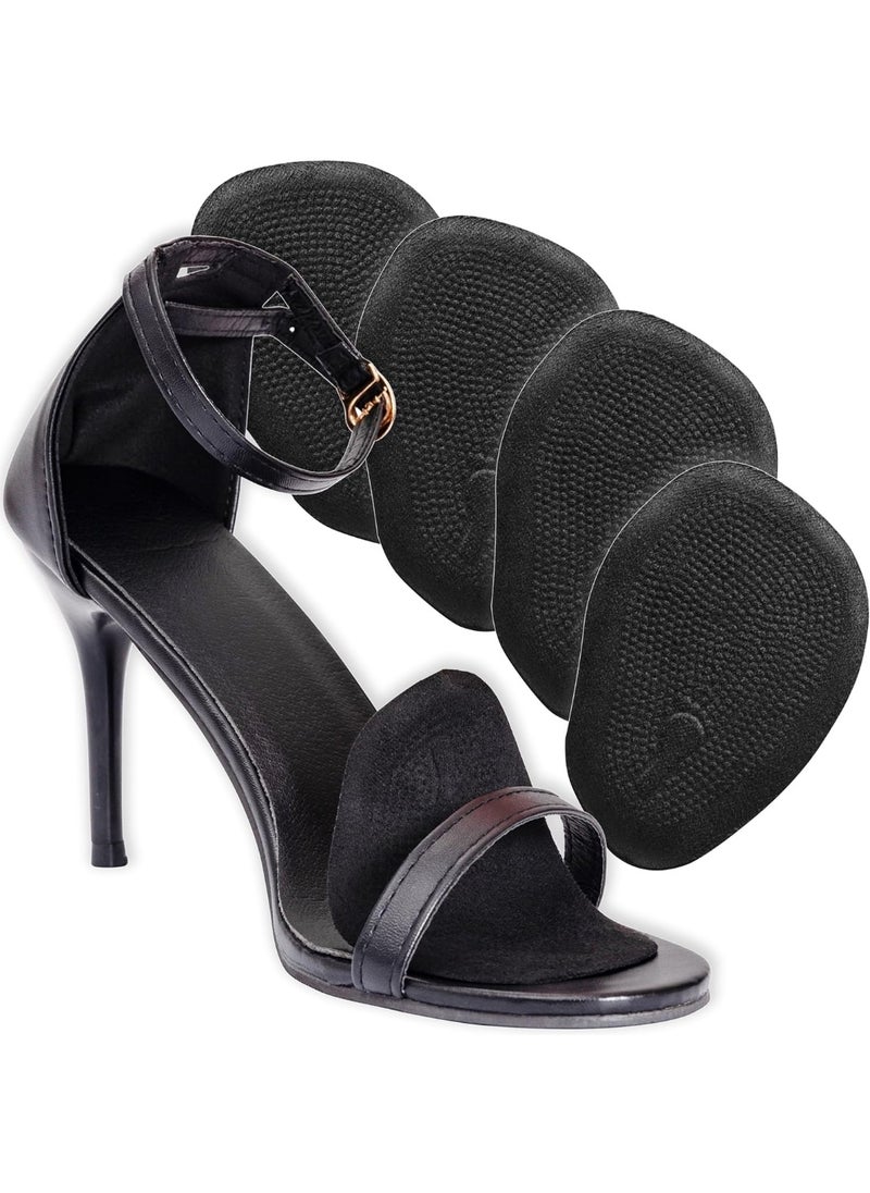 Meetion Ball of Foot Cushions for Women, High Heel Metatarsal Pads Women, All Day Comfort Inserts, High Heel Pain Relief, Foot Pads for Balls of Feet, One Size Fits All (Black, 4)  - Image 1