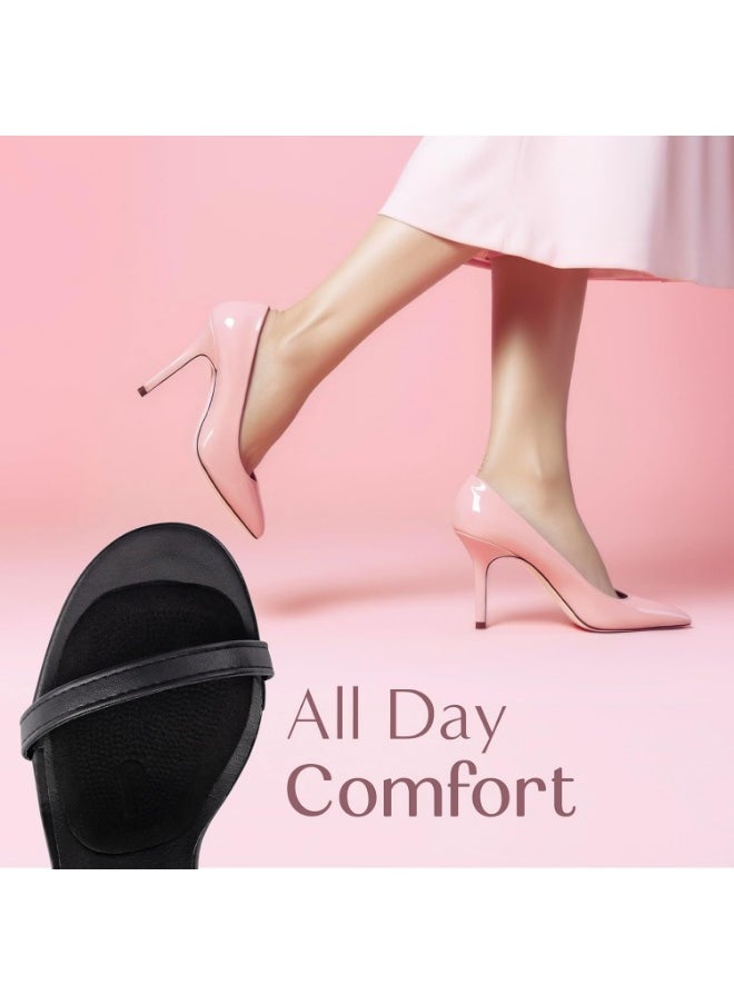 Meetion Ball of Foot Cushions for Women, High Heel Metatarsal Pads Women, All Day Comfort Inserts, High Heel Pain Relief, Foot Pads for Balls of Feet, One Size Fits All (Black, 4)  - Image 4