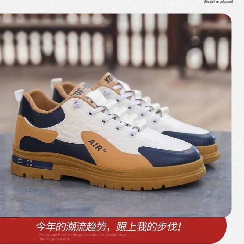 2025 Spring, Summer, And Autumn New Men'S Cotton Shoes, High-Top Warm Casual Sneakers, Versatile Lace-Up Men'S Shoes, British Style Lightweight - Image 3
