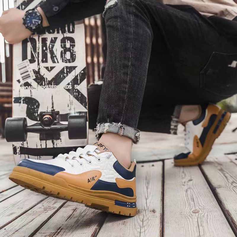 2025 Spring, Summer, And Autumn New Men'S Cotton Shoes, High-Top Warm Casual Sneakers, Versatile Lace-Up Men'S Shoes, British Style Lightweight - Image 5