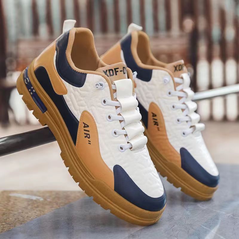 2025 Spring, Summer, And Autumn New Men'S Cotton Shoes, High-Top Warm Casual Sneakers, Versatile Lace-Up Men'S Shoes, British Style Lightweight - Image 2