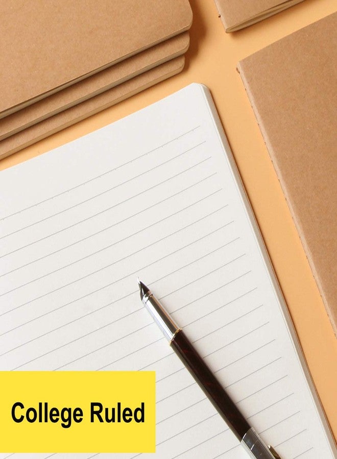 XYark Large Dot Grid Notebook Journals Bulk with Thick Dotted Grid Paper, 60 Pages, 8.5x11 inch, Composition Diary Subject Notebooks Planner for Travelers Students Office, Kraft Journal Set, 12 Pack - Image 2