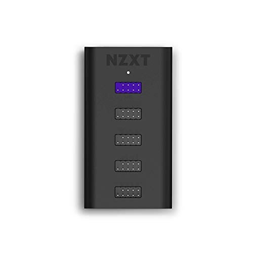 NZXT Internal USB Hub 3 - Expands 4 USB 2.0 Ports - Sleek Multifunctional Design - SATA Power Connection - Plug and Play - Image 5