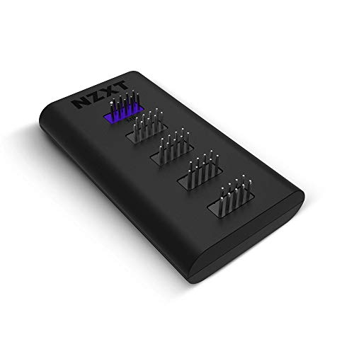 NZXT Internal USB Hub 3 - Expands 4 USB 2.0 Ports - Sleek Multifunctional Design - SATA Power Connection - Plug and Play - Image 2