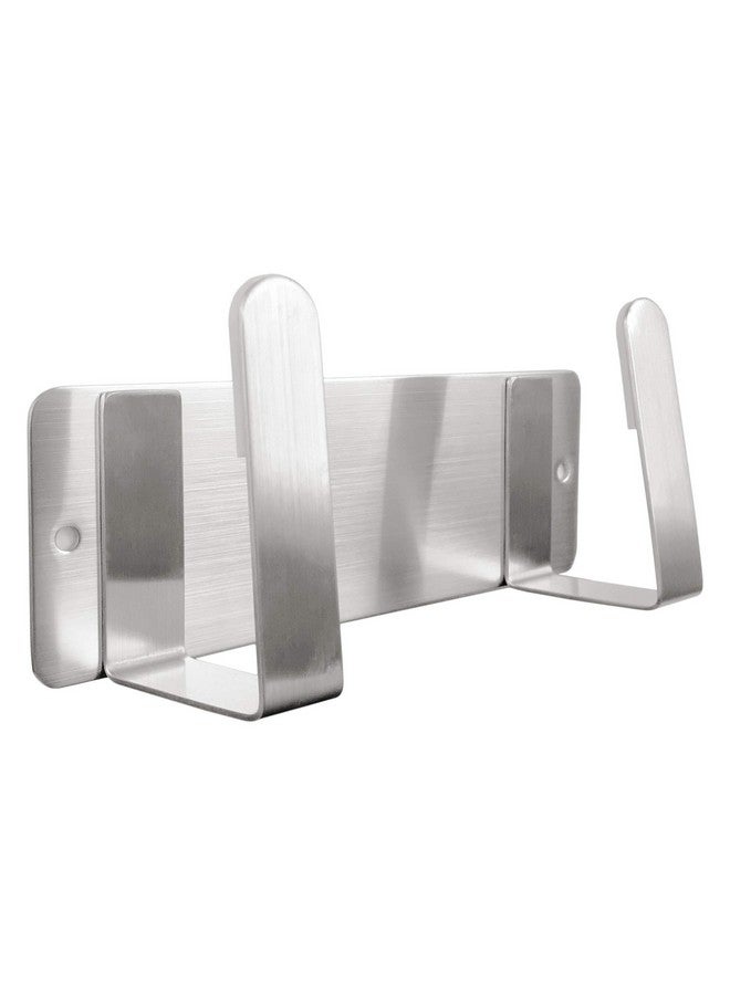 YOUGRIDDA Pot Lid Rack Wall Mounted 304 Stainless Steel Pan Lid Organizer Holder 3M Self Adhesive Kitchen Cooking Utensil Tool (Silver) - Image 1
