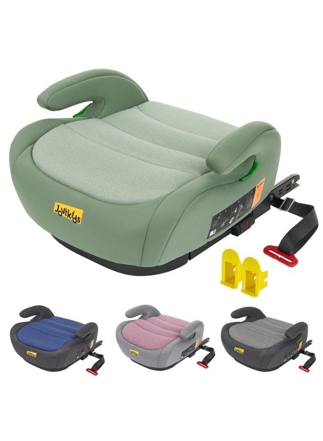 Jovikids كرسي معزز محمول ومريح ومضغوط Ohho I-Size للسيارة مع ISOFIX، 125-150 سم (المجموعة 2/3، 6-12 سنة)، ECE R129، أخضر - Image 1