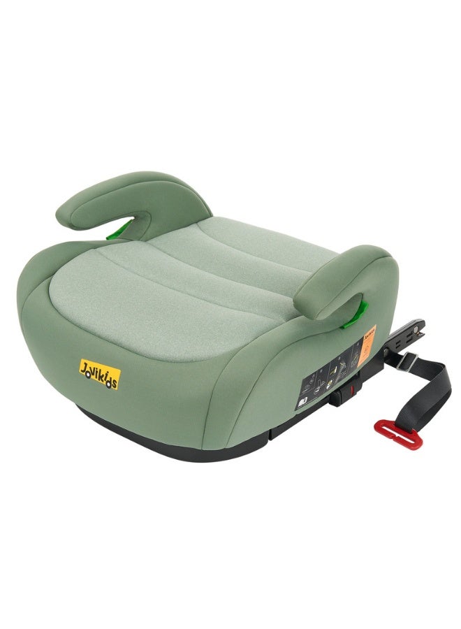 Jovikids كرسي معزز محمول ومريح ومضغوط Ohho I-Size للسيارة مع ISOFIX، 125-150 سم (المجموعة 2/3، 6-12 سنة)، ECE R129، أخضر - Image 2