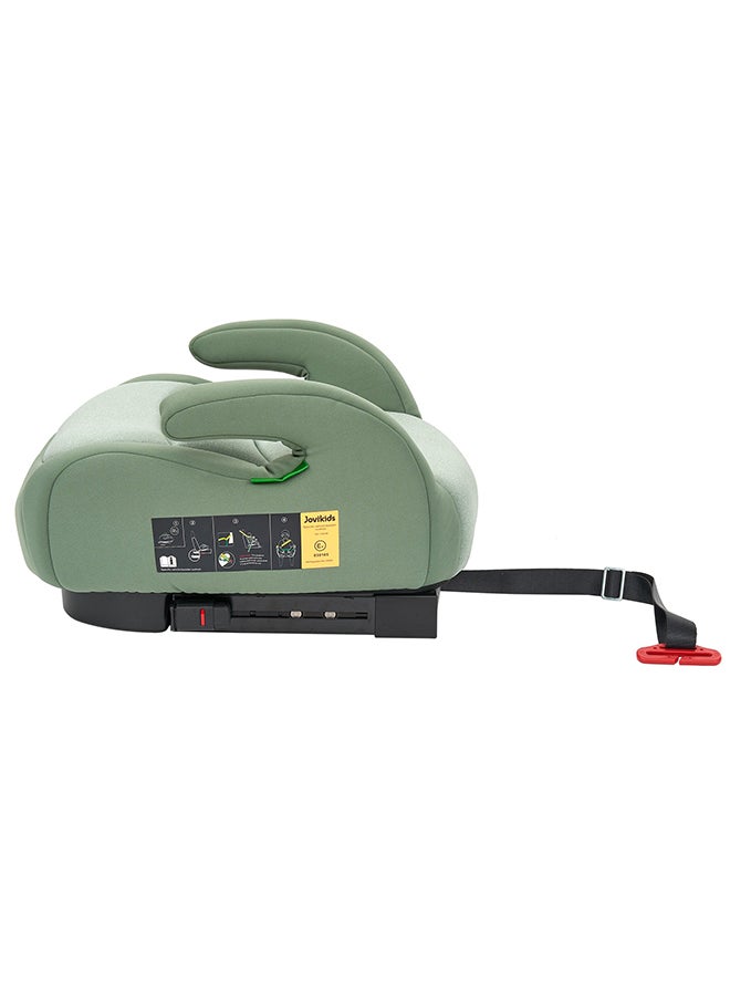Jovikids Portable, Comfortable, Compact Ohho I-Size Booster Seat For Car With ISOFIX, 125-150cm (Group 2/3, 6-12 Years), ECE R129, Green  - Image 3