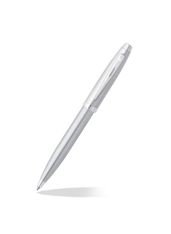 شيفر قلم حبر جاف من شيفر جيفت ١٠٠، كروم مصقول مع حواف مطلية بالكروم | قلم حبر جاف فضي فاخر | مجموعة هدايا أقلام - Image 1