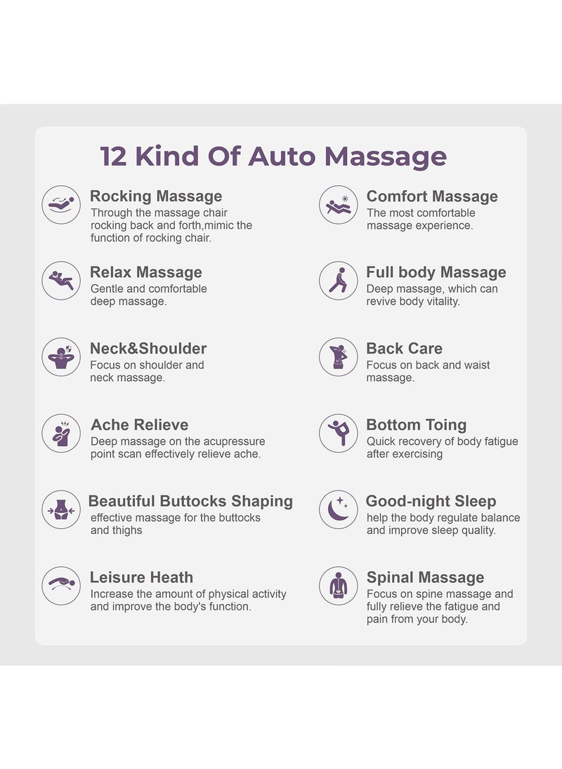ZEITAKU - YAWARAKAI Full Body Sofa Massage Chair for Home and Office with Zero Gravity Airbag Pressure, Heating Bluetooth Audio System and Voice Control - Image 1