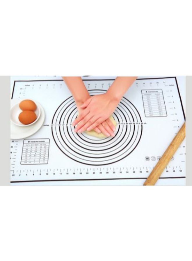 Kneading Rolling Pastry Mat White 40 x 60cm - Image 2