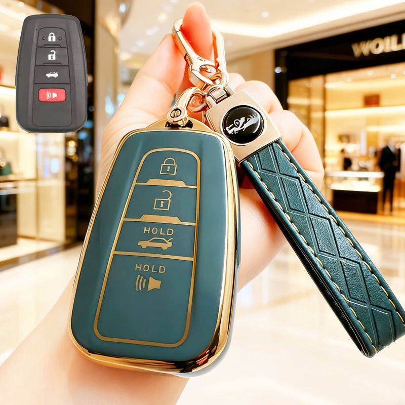 Red TPU Remote Key Cover for Toyota RAV4 Camry Corolla Smart Key Protective Shell - Image 4