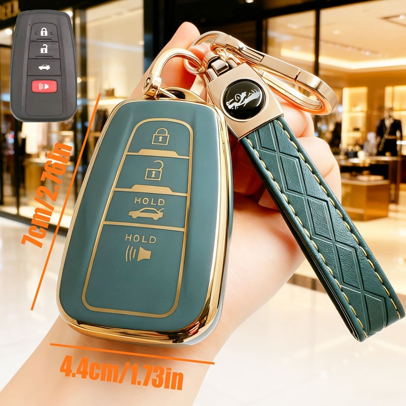 Red TPU Remote Key Cover for Toyota RAV4 Camry Corolla Smart Key Protective Shell - Image 3