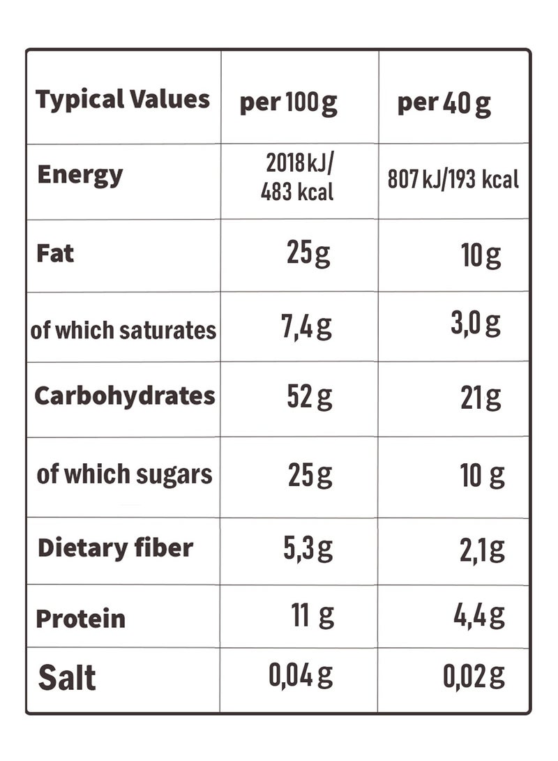 Sante Crunchy Protein Bar - Nuts with Chocolate - (5 bars) - Image 2
