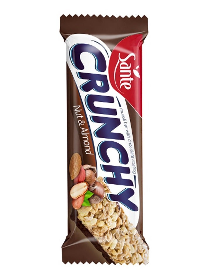 Sante Crunchy Protein Bar - Nuts with Chocolate - (5 bars) - Image 1