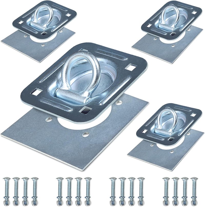 AYMMIC Recessed Tie Down D-Rings Anchor - 4 Pack - Image 1