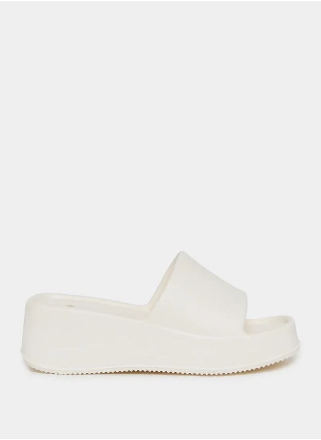 ستايلي Single Band Chunky Flatform Slides